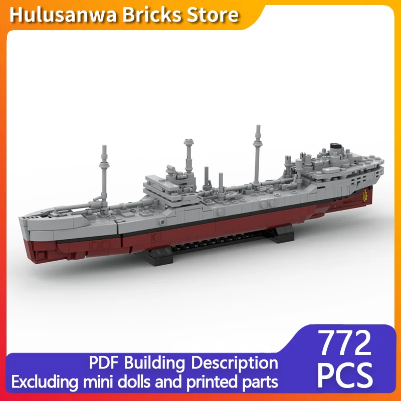 

WW2 Военная модель танкера T2-SE-A2 MOC Строительные кирпичи Военное оборудование Модульная технология Подарки Праздничная сборка Детский игрушечный костюм