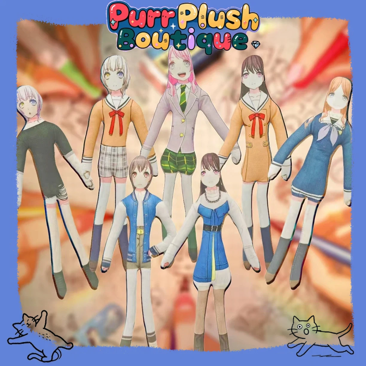 

28 см проволочная кукла аниме BanG Dream MyGO Tomori Takamatsu Anon Chihaya Taki Shiina косплей плюшевая абстрактная фигурка куклы реквизит