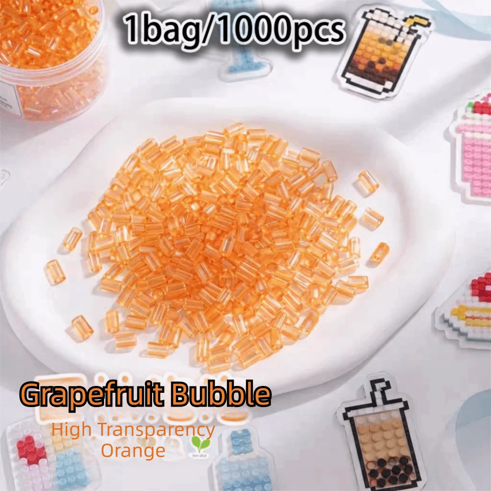 New High-Transparency Handmade DIY Perler Beads 2.6mm Handmade Glass-Colored Perler Bead Heat Press Transparent Perler Beads
