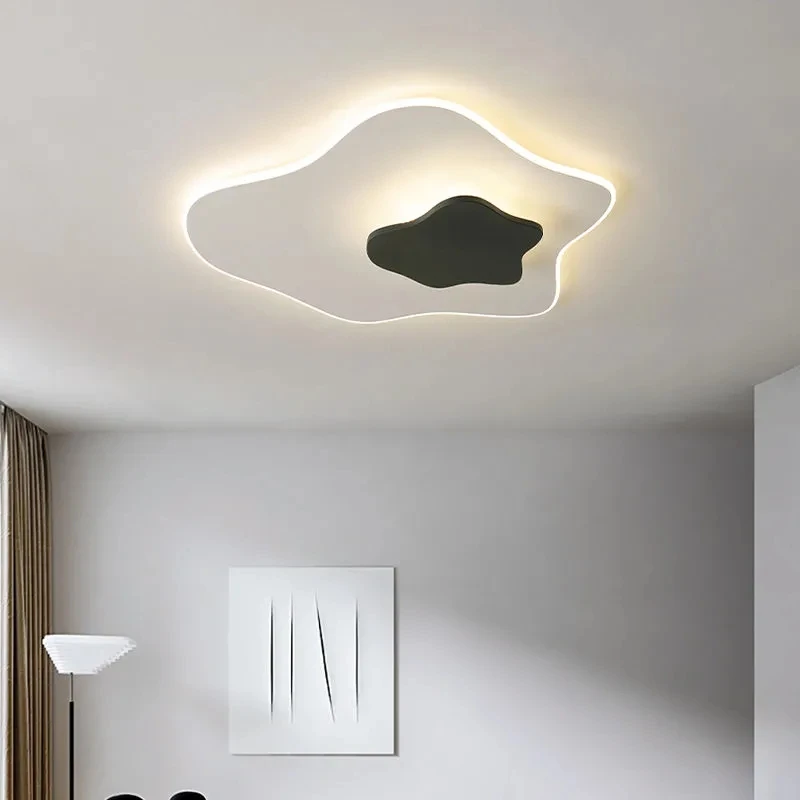 

Modern LED Ceiling Lamp Black Living Dining Room Study Bedroom Geometry Ceiling Lights Indoor Home Decor Lighting Fixture Luster