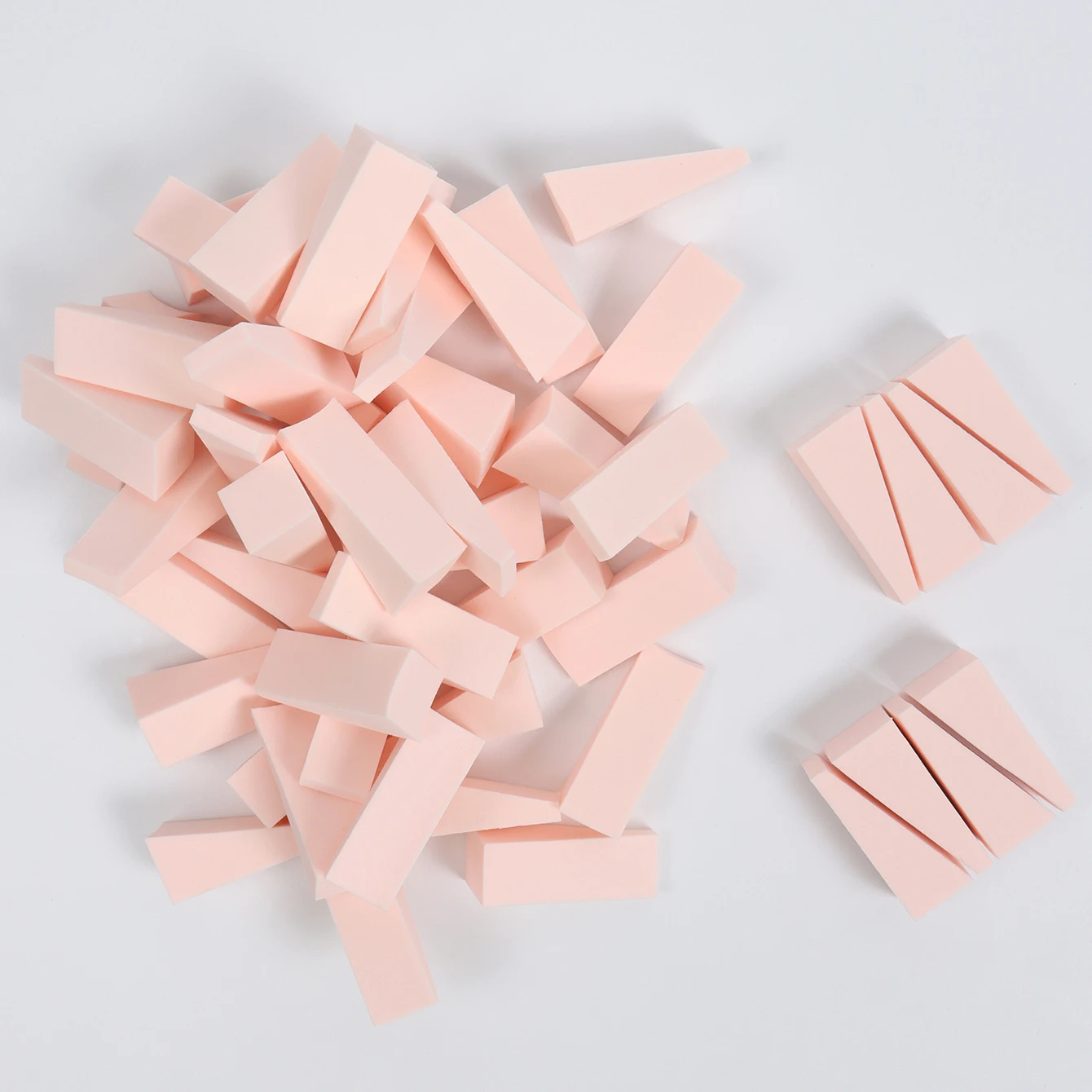 20-40-60-80-100 ピース/セットドライウェット使用メイクスポンジフェイスファンデーションコンシーラー Bb クリームパウダーブレンド汚れパフ化粧品ツール