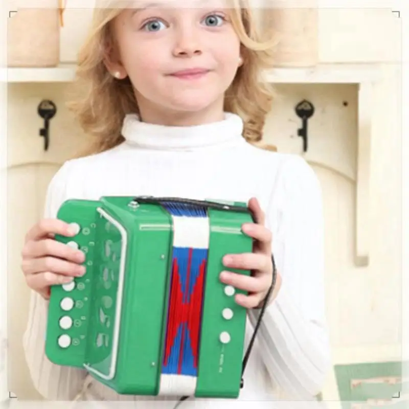 

Accordion Toy 7 Key Accordions For Children, Educational Musical Instrument Gift For Toddler Beginners Boys Girls Easy To Use