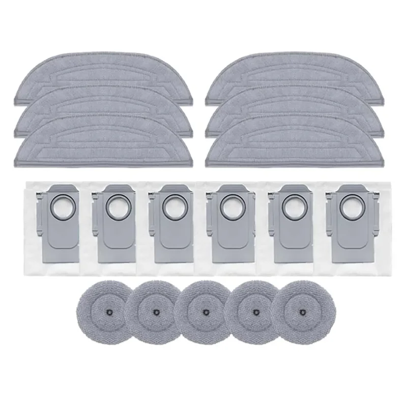 AT28-sacos de pó para roborock s8 maxv ultra/s8 max ultra robô vácuo peças reposição pano mop pano sacos mop almofadas acessórios