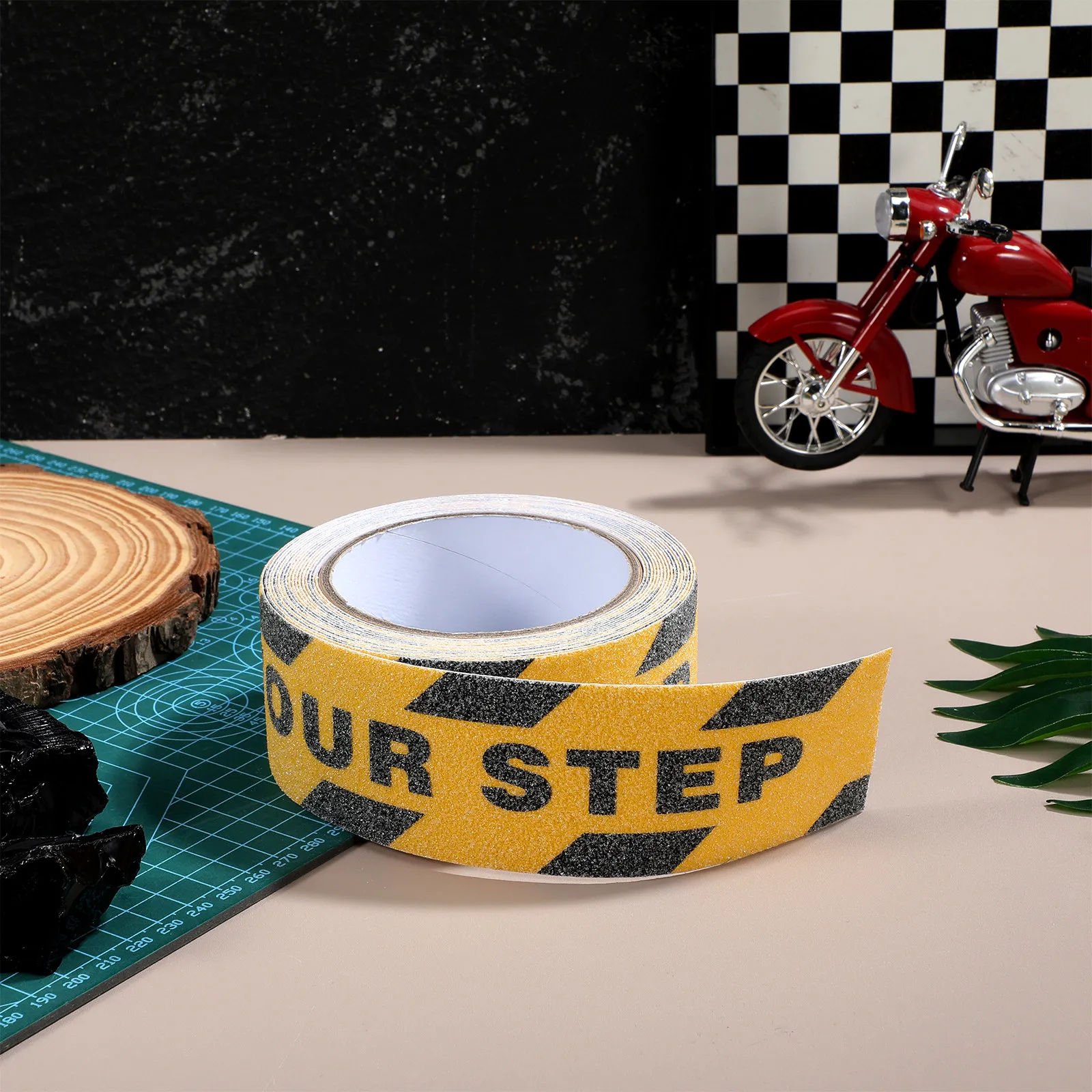 1 Roll Watch Your Step Sticker Anti-Slip Floor Decal Adhesive Safety Tape Non Skid Traction for High Traffic Zones