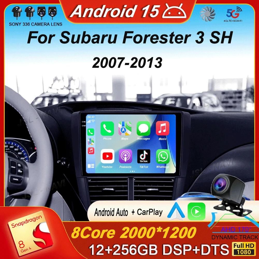

Android 15 для Subaru Forester 3 SH 2007-2013 Subaru Impreza GH GE 2007-2011, автомобильный радиоприемник, навигация, мультимедийный видеоплеер, стерео