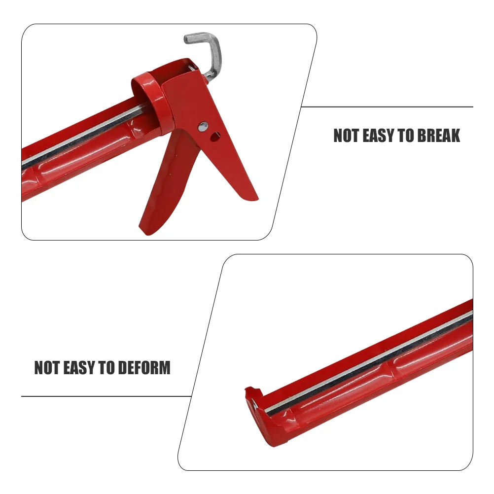 

Glass Glue Gun Sturdy Metal Caulking Tool Portable Sealant Application For Home Repair Adhesive Dispenser Handheld