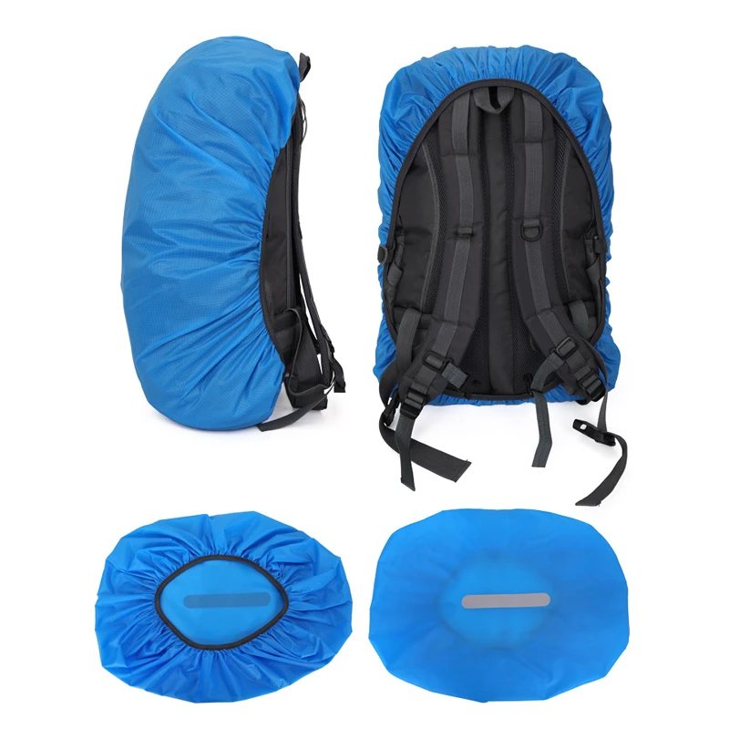 Mochila de Ciclismo de 40-50L para hombre y mujer, cubierta impermeable, tira reflectante, accesorios de viaje, senderismo y escalada