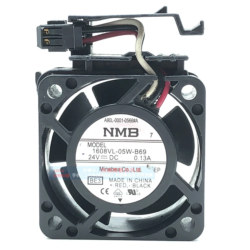 

For NMB-MAT 1608VL-05W-B69 BR1 DC 24V 0.13A 3-Wire 40X40X20mm Server Cooling Fan