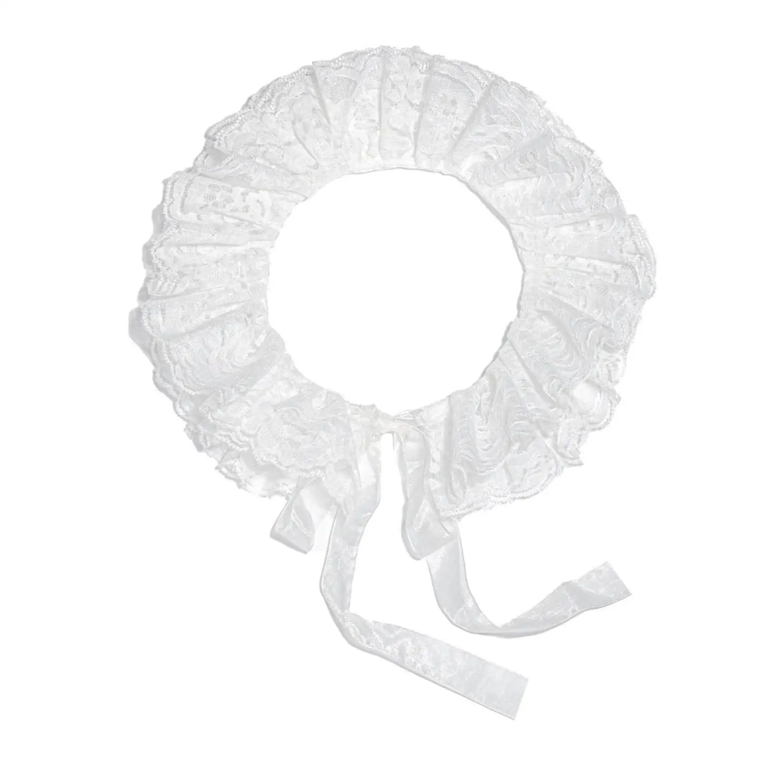 Faux accessoire en dentelle blanche d'inspiration vintage pour les cosplayers, les artistes, les soirées costumées, les productions théâtrales, les séances photo