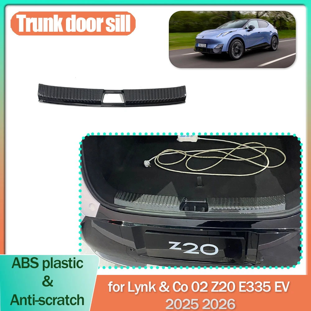 

Trunk Door Sill for Lynk & Co 02 Z20 E335 EV 2025 2026 Anti-scratch Threshold Scuff Guard Plate Trim Strips Sticker Accessories