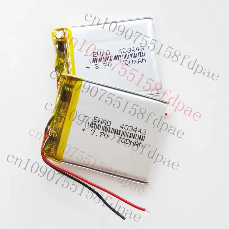 

ОК 2 шт. 3,7 В 403443 700 мАч липо-полимерная аккумуляторная батарея для камеры часов