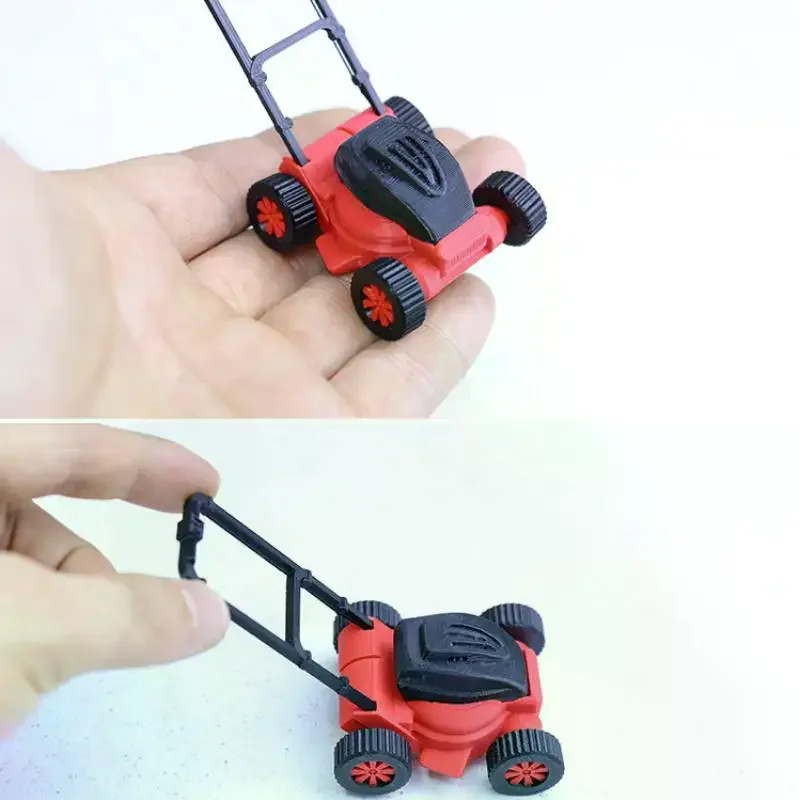 1 pezzo Accessori per mobili in miniatura 1:12 1:18 Casa delle bambole Rasaerba Modello di simulazione Strumento di riparazione del giocattolo del tosaerba da giardino per bambini