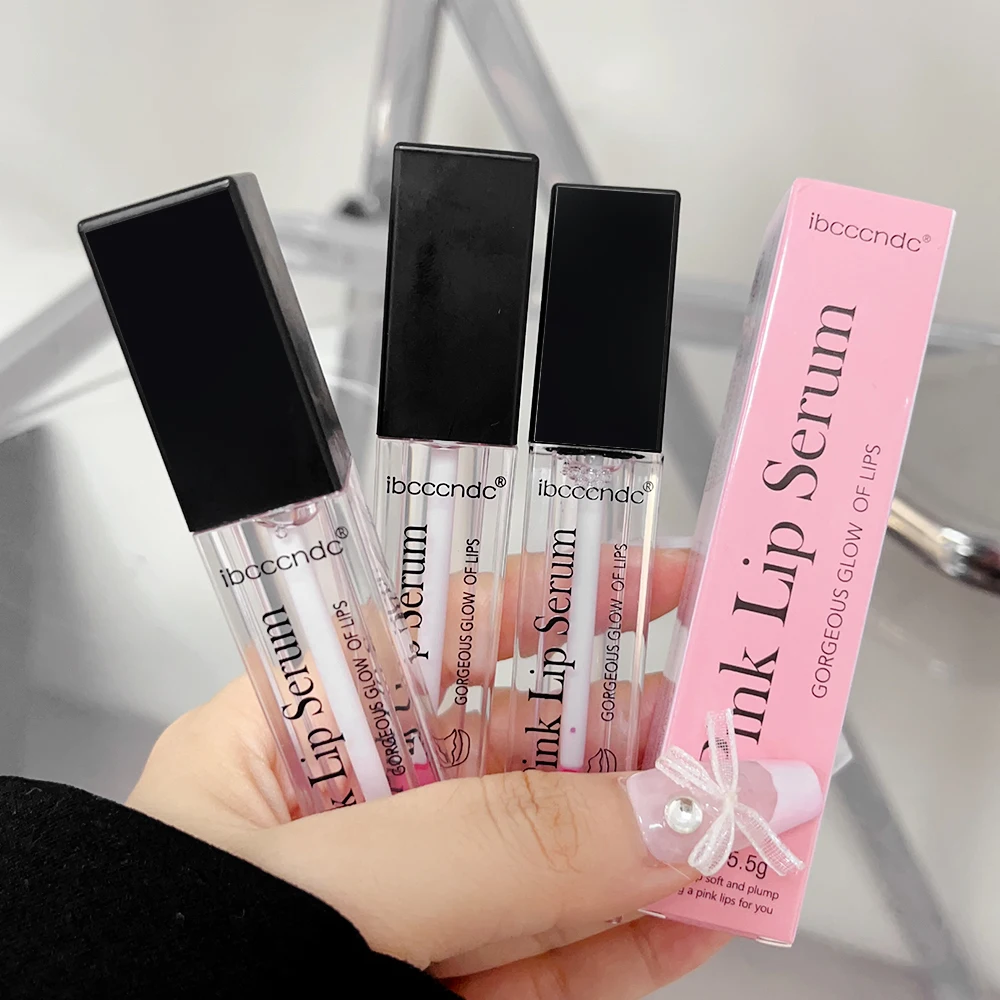 Color Changing Mirror Lip Oil Moisturizing Natural Lip Gloss Cherry Pink Temperature Change Lip Balm Nutritious Lips Care Makeup