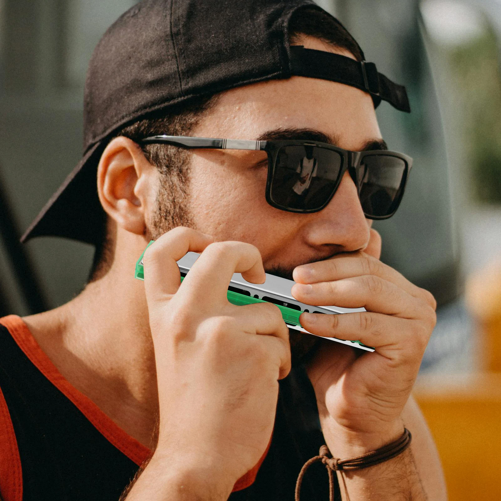 

24 Hole Harmonica For Adults Professional Beginners Durable Abs Practice Musical Instrument Kids Folk Blues Jazz Rock Sturdy