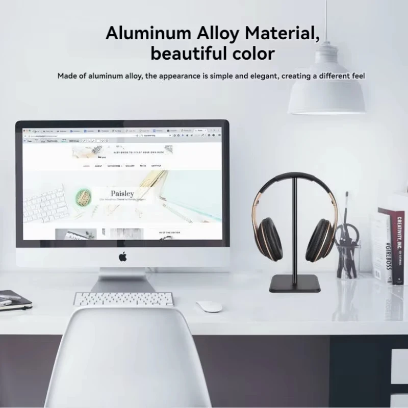 Soporte Universal para auriculares, soporte de aleación de aluminio para auriculares para juegos, soporte para auriculares de escritorio