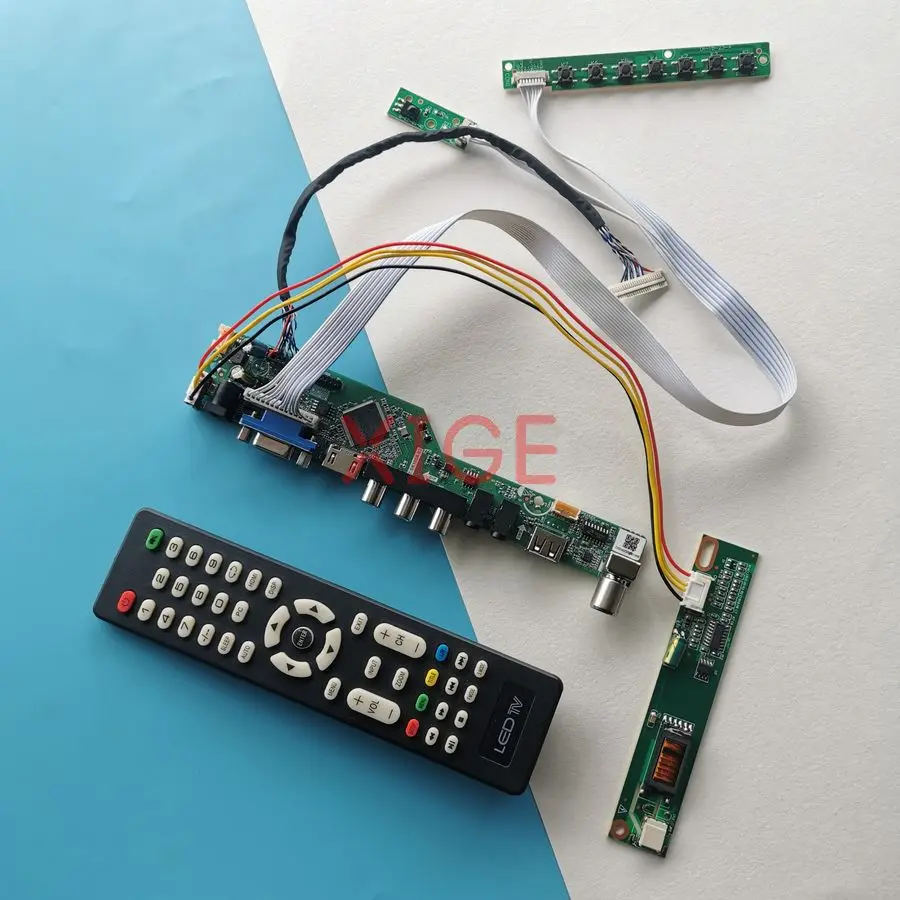 

For N170C2 LTN170WX LTN170BT08 LTN170X2 Matrix Controller Drive Board DIY Kit 1CCFL HDMI+VGA+AV+USB 1440*900 LVDS-30Pin 1440x900