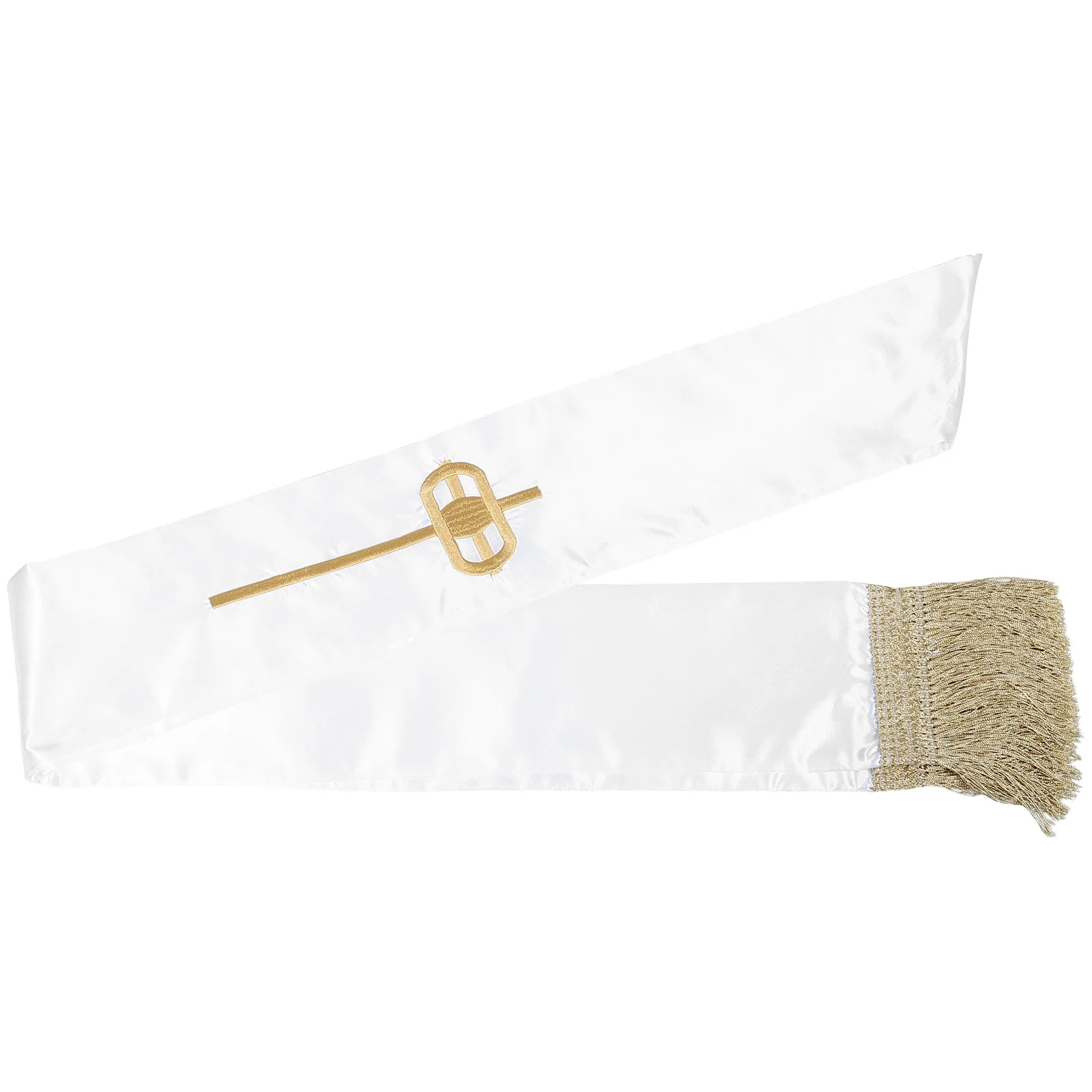 Étoles de clergé pour hommes, accessoires d'officier de mariage, motif de colombe croisée brodé, Robe de pasteur réversible, vêtements de cérémonie d'église