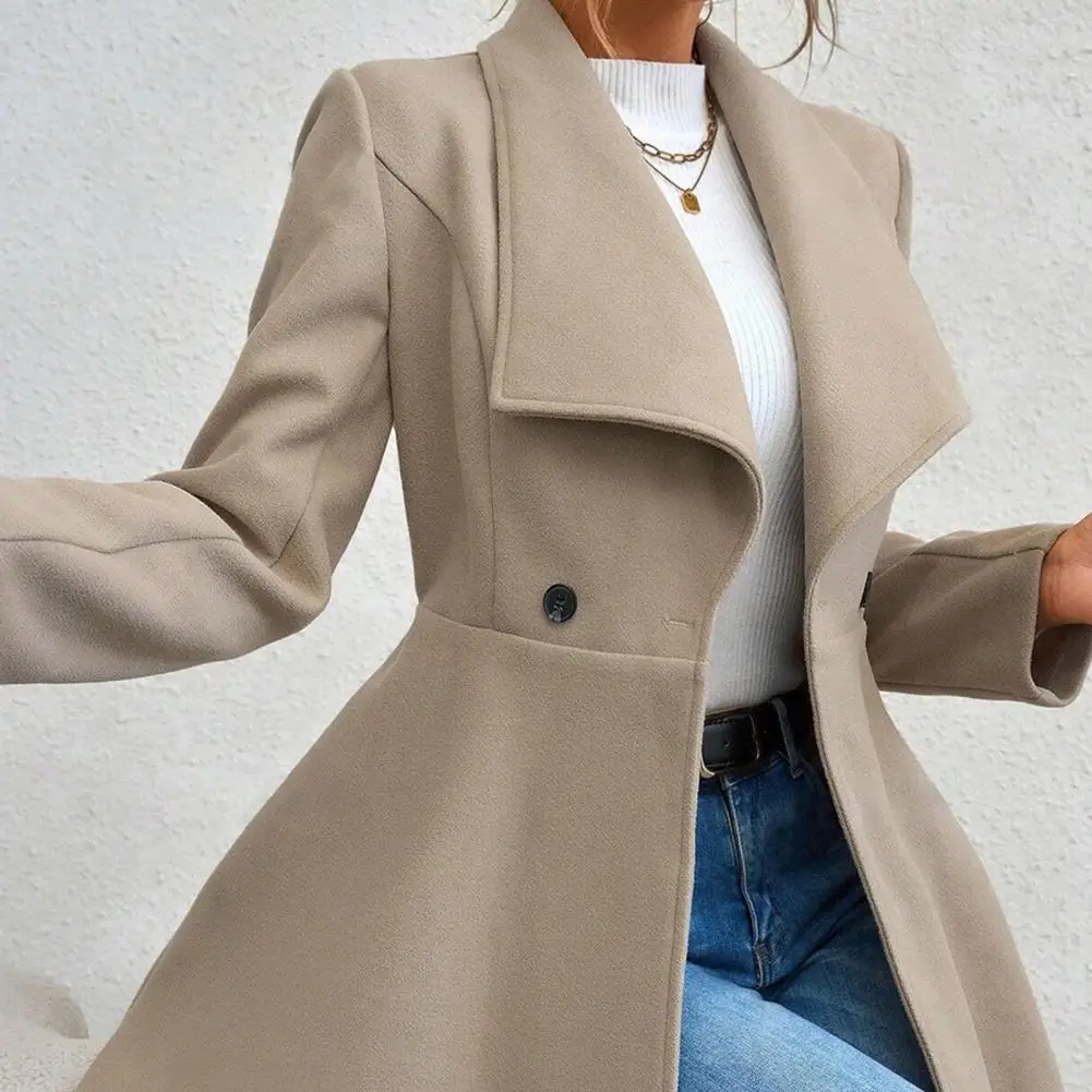 

﻿ Female Winter Slim Middle Long Coat Women New Middle-Aged And Elderly Thickened Overcoat Outerwear for Spring Autumn