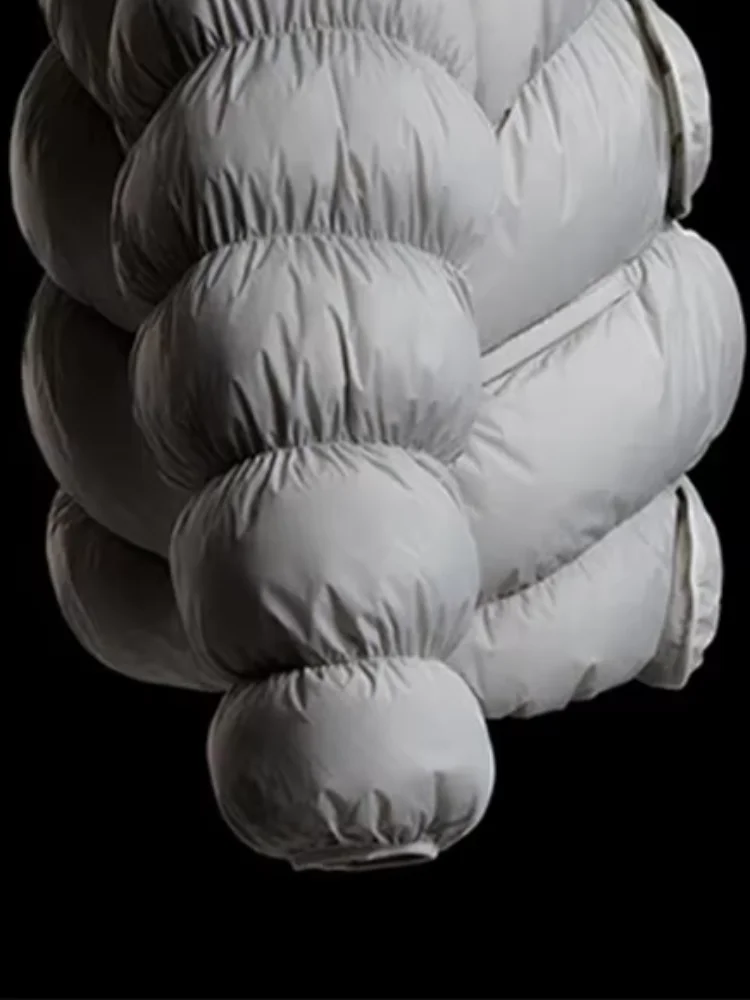 

﻿ Женские зимние пальто с буквенным принтом, повседневные парки на молнии, легкие стеганые куртки, дизайн, винтажная ветрозащитная новая верхняя одежда 2025