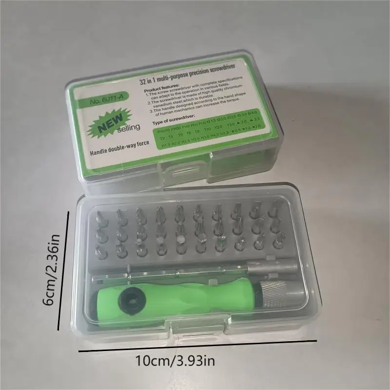 Gadgets super legais, estocagem de material, chave de fenda, presente de Natal para papai, vovô, marido, namorado, 32 em 1, 2 conjuntos