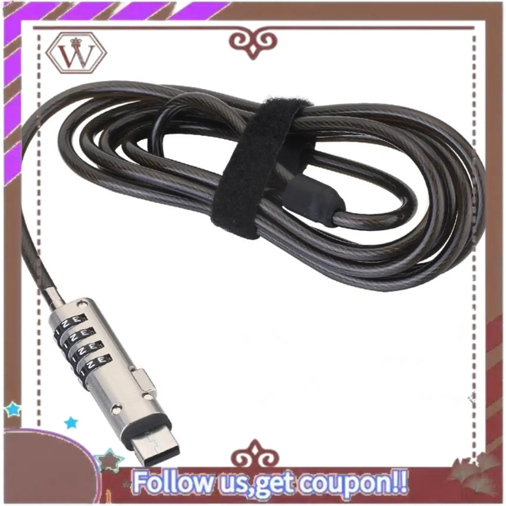 أحدث قفل عالمي رقمي 20X 4 قفل كابل أمان للكمبيوتر المحمول USB للكمبيوتر