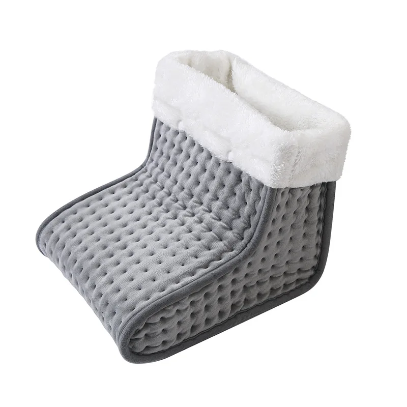 

Thermal Foot Blankets Hot Compress Heated Boot for Women Men Kids Adult Grey Electric Heating Pad for Office Home Warmer FootMat