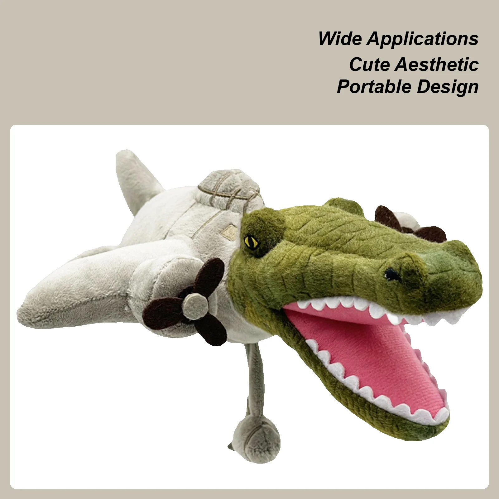 

Creative Soft Crocodile Bomber Plush Toy Fluffy Full Stuffed Animal Pillow Doll Jungle Sofa Cushion Birthday plush Gift