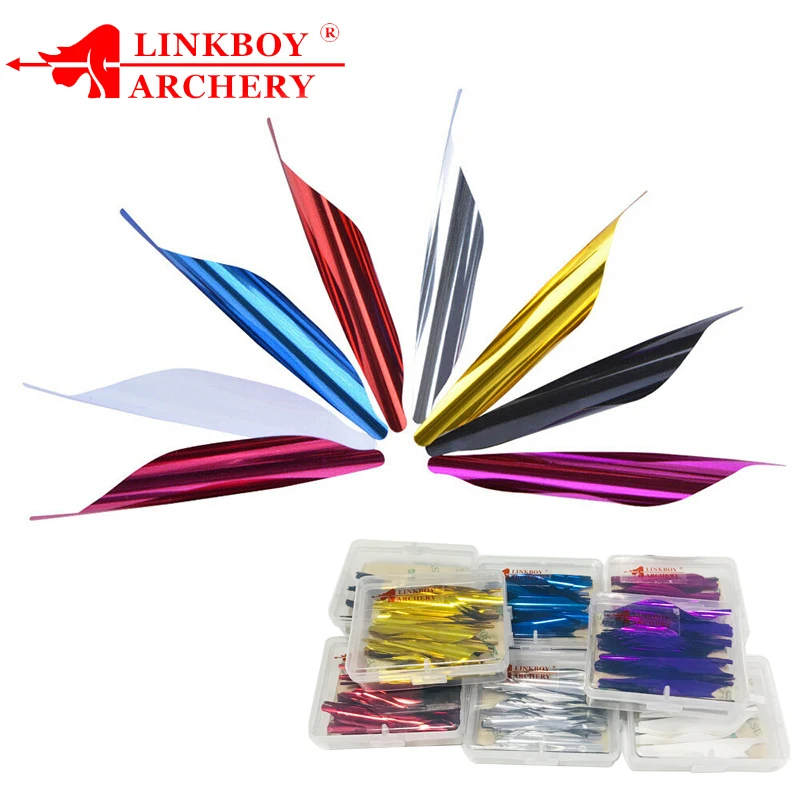 Plastic Archery Arrow Feathers, Spin Vanes, Spiral Feather, 0.1mm Thickness, Fletches for Hunting, Shooting Accessories, 1.8 