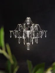 Luxury crystal lamp, luxury star lamp, firefly wall lamp, modern LED living room lamp room, villa designer, creative lighting