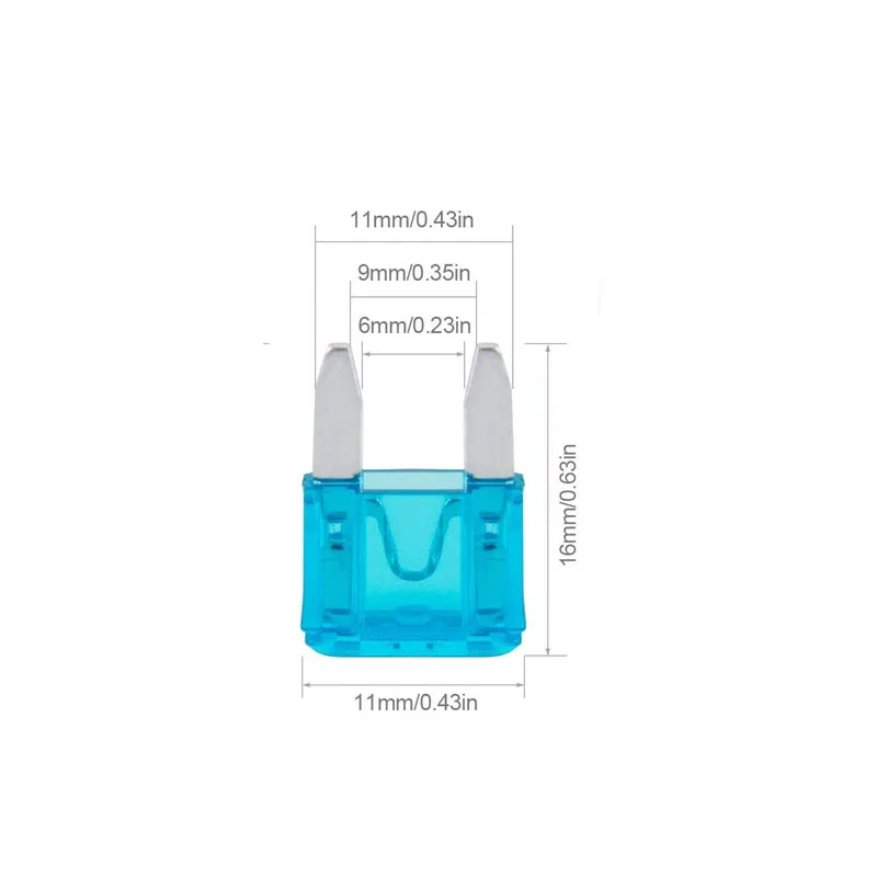 120Pcs Profile Small Size Blade Car Fuse Assortment Set for Blade Fuse AUTO 5A 7.5A 10A 15A 20A 25A 30A 35A AMP ZINC with box