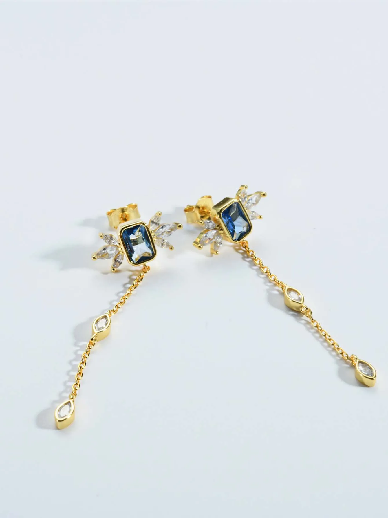 DPLAOPA 100% 925 New Sterling Silver Long Chain Drop Earring Dangle Featured Charm Dainty Vintage Jewelry Accesaries