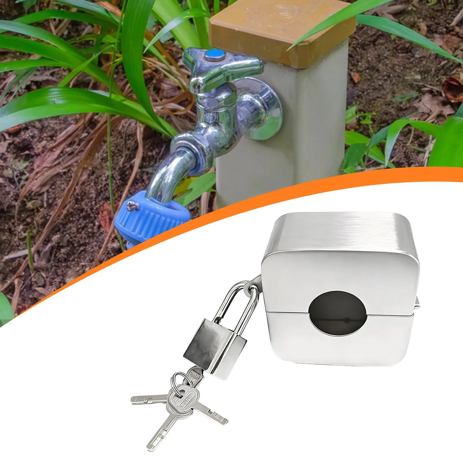 

Outdoor Faucet Lock Portable Hose Bib Lock for Parks Oil Pipeline Restaurant