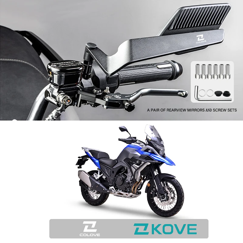 

Anti-Fog Anti-Glare Motorcycle Folding Wind Wing Rearview Mirror For KOVE COLOVE 800X 800 X ADV KY500F Excelle 500F 2025 COLOVE