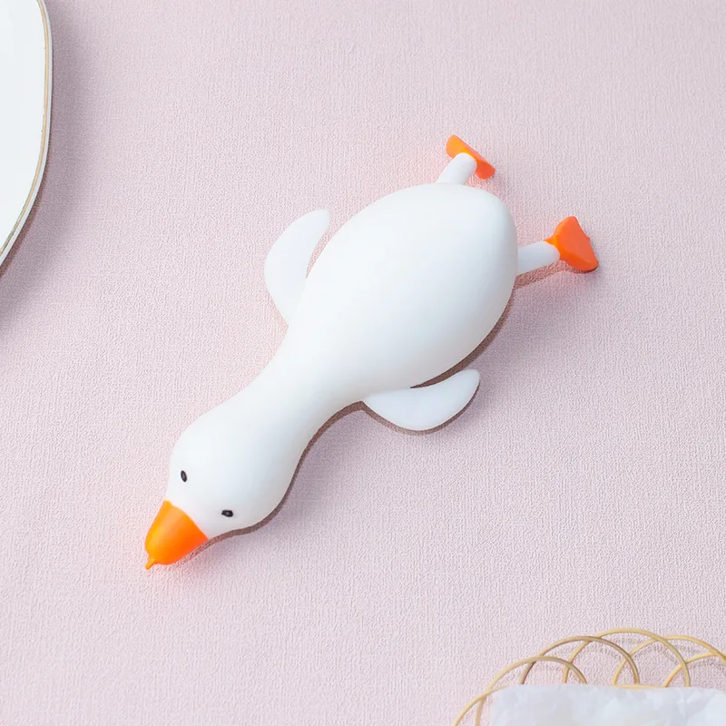 2Pcs Decompression Duck Shape Toy Antistress Cute Kawaii Animals Toy Elastic Fidget Toy Slow Rising Toy