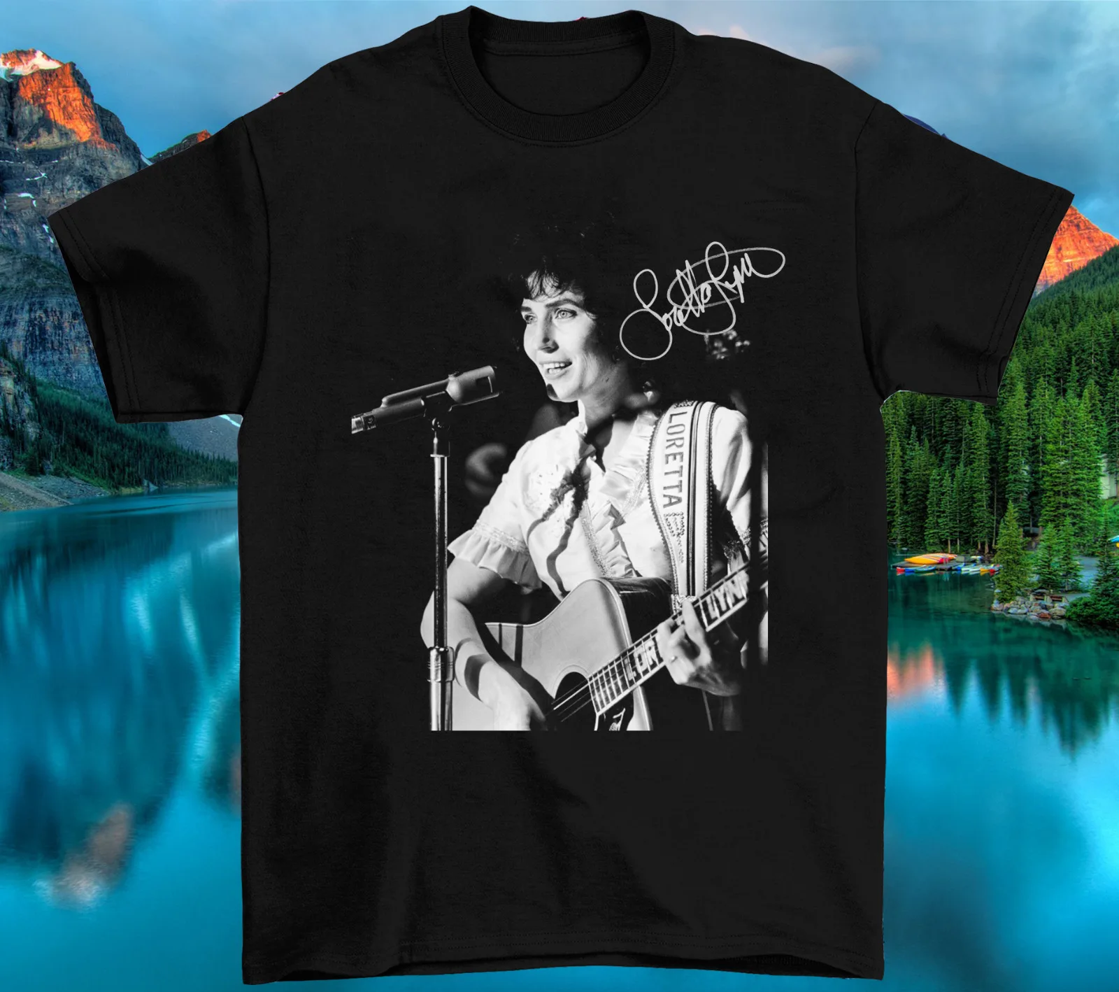 Loretta Lynn Signature Cotton Black All Size Men Women Classic Shirt