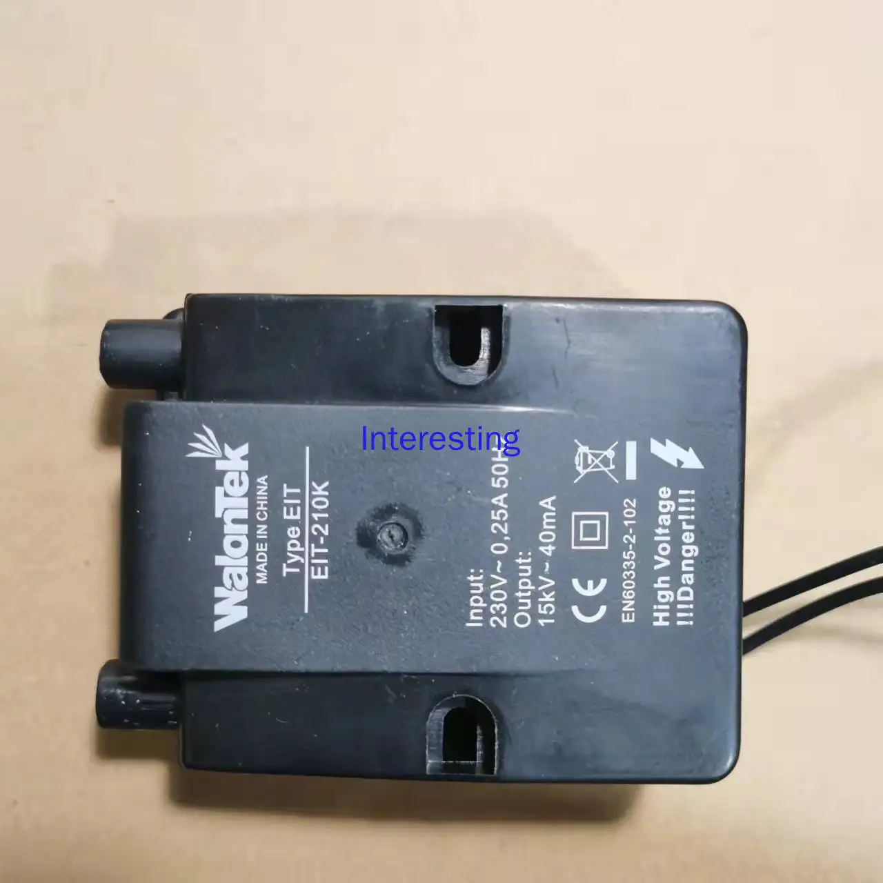 ملحقات الموقد حزمة الجهد العالي الشاعل EIT-210K محول WalonTek الموقد حزمة الجهد العالي