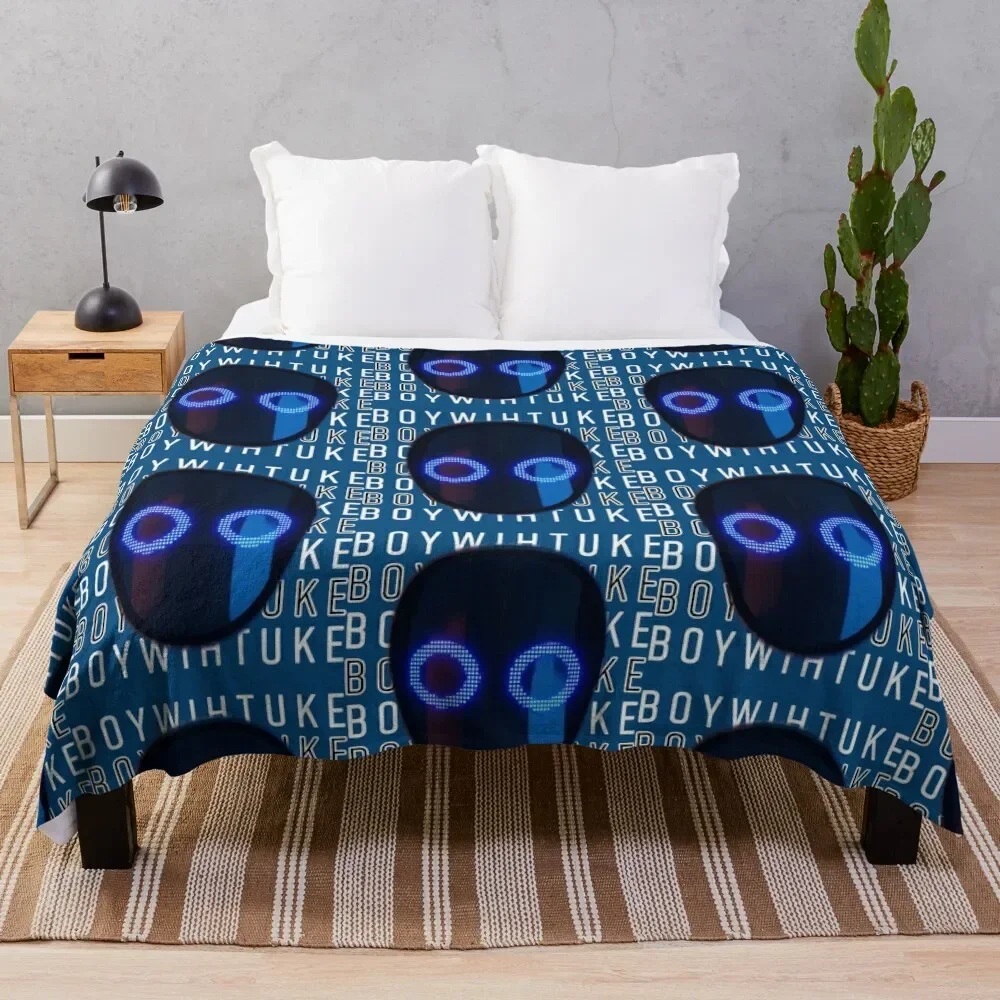 Boywithuke Face, Boywithuke Music Throw Blanket Thermal Bed Blankets