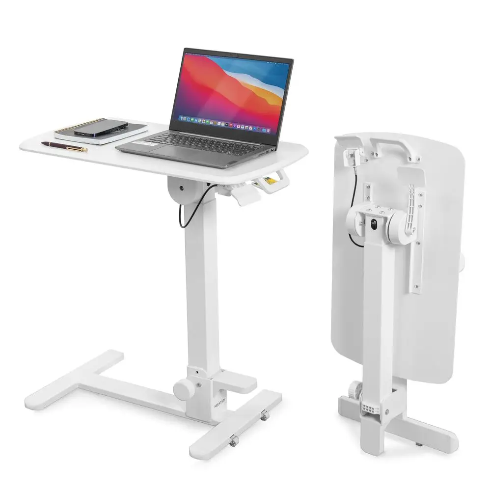 

Life Freedom Overbed Table, Adjustable Medical Lap Desk and Large Oversized BedsideTable with Cup Holder amp Organizer Pouch, 3
