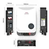 100A MPPT 컨트롤러가 내장된 6.2kW 48V 하이브리드 태양광 인버터, 500VDC PV 입력, 230VAC 출력, 순수 사인파, 차단기 빗 2