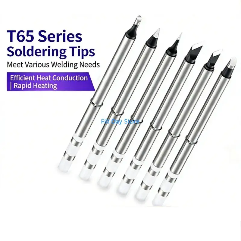 F92C 5pcs Precise Engineered Soldering Tip Design for Fine Electronics Soldering
