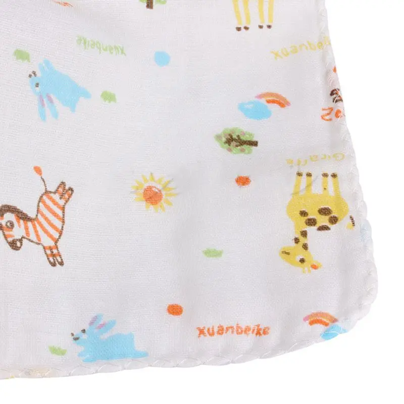 New 10Pcs/set NewBorn Gauze Muslin Square Cotton Handkerchief towel Multi Layer Bath Wash Baby Handkerchief Towel