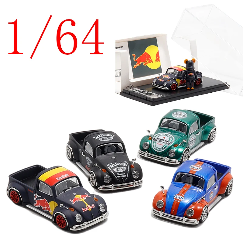 

LIBERTY64 Diecast 1/64 Scale Volkswagen Alloy Model Cars Volkswagen Pickup Beetle Play Vehicles Toys for Boys Gift Original Box