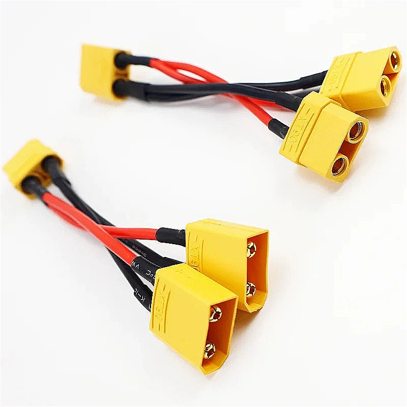 14AWG 10CM XT90 XT-90 Female to Male Parallel Cable Wire for RC Drone Car Battery Charger
