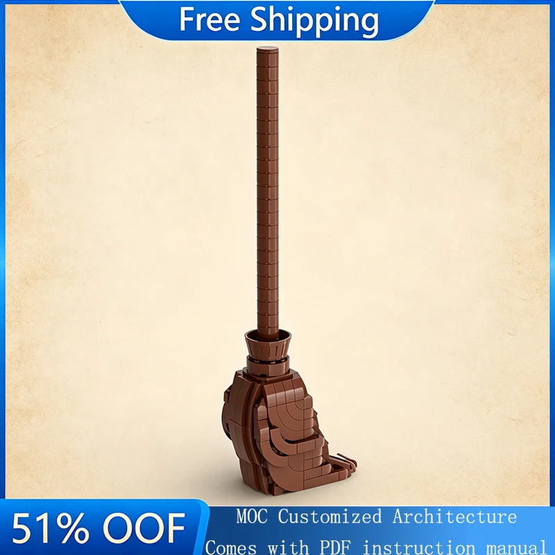 

234 PCS MOC Customized Series Famous Movie Series Enlarged Broom Model Creative Building Block Technology Child Puzzle Toy Gift