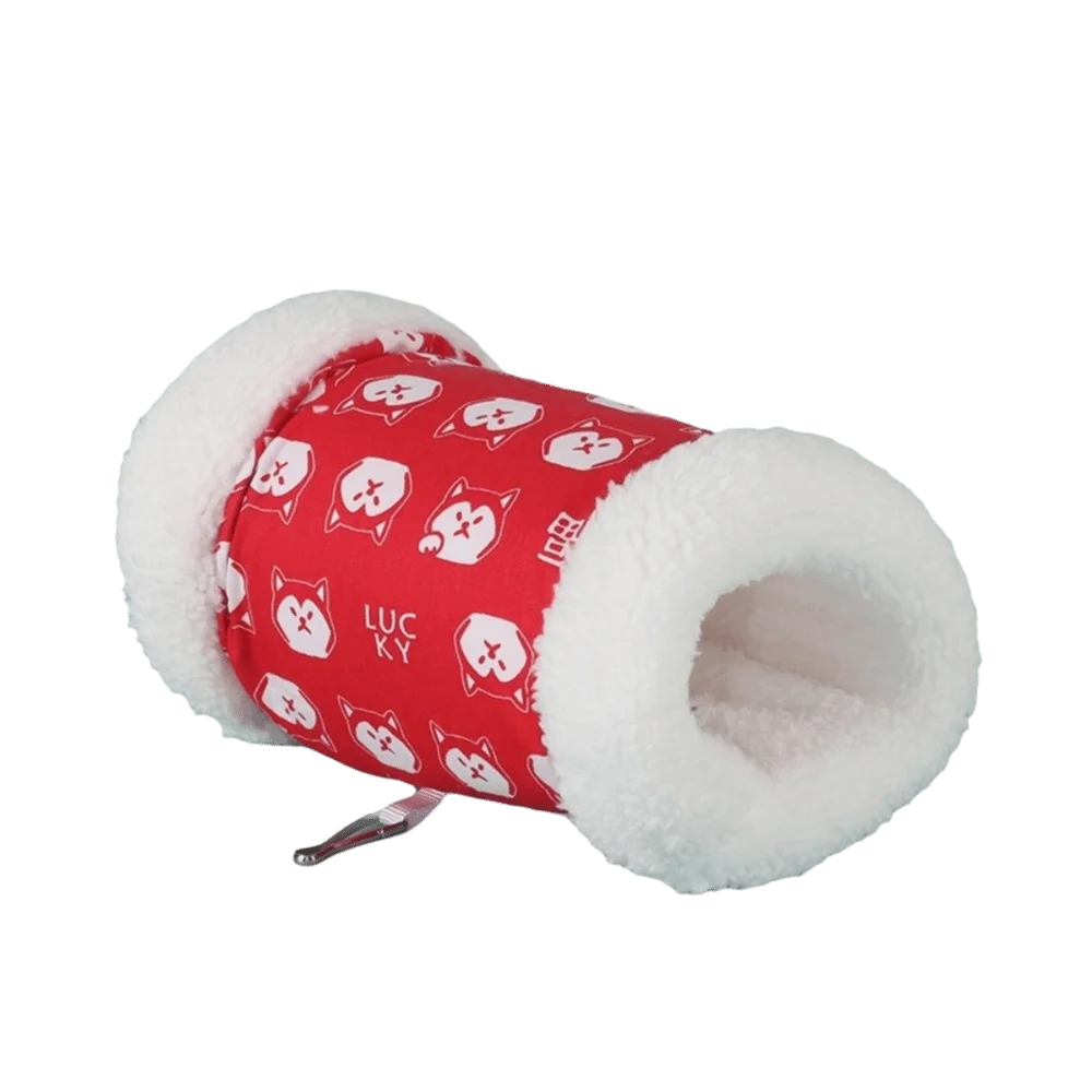 

Pet Sleeping Bed Super Soft Hamster Plush Tunnel Warm Thickened Hamster Hammock Fluffy Cozy Pet Cage Nest for Pet Cage