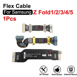 For Samsung Galaxy Z Fold 5 4 3 2 Fold1 Z Fold5 MainBoard Connection LCD Screen Spin Axis USB Main Flex Cable Replacement Part