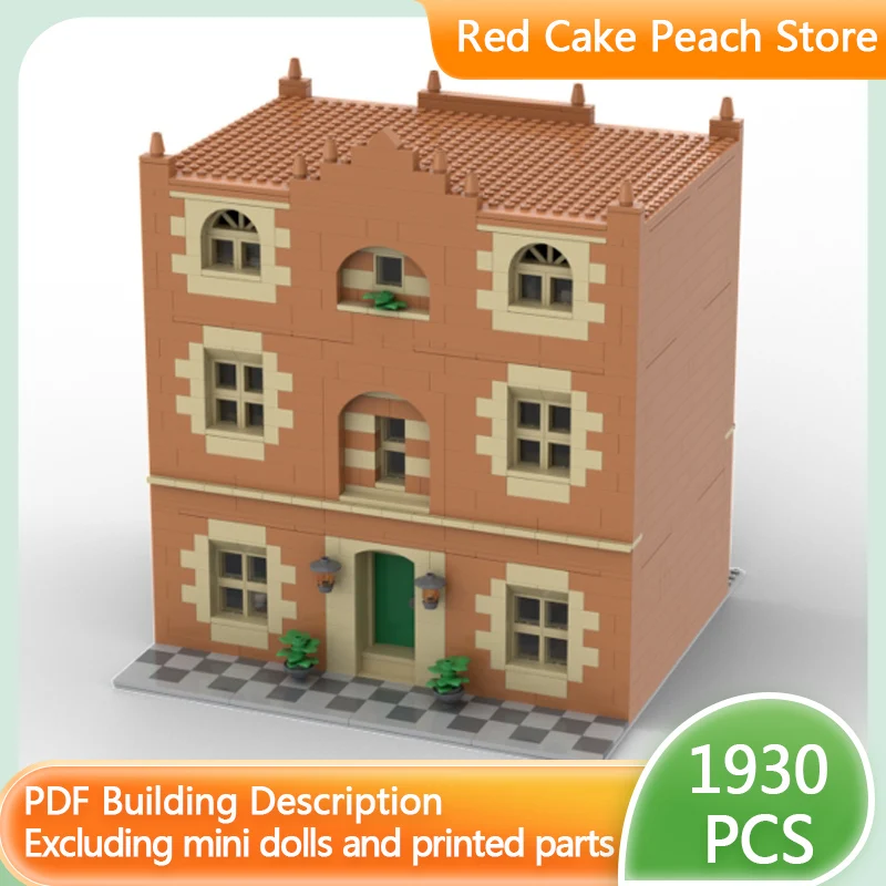 

City Street View Model MOC Building Bricks City Doctors Office Modular Technology Children Holiday Gifts Assemble Toys Suit