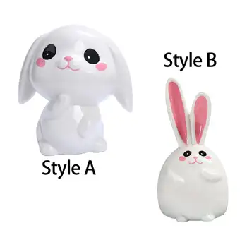 Keramická pokladnička, soška králíka, socha králíka, zvířecí pokladnička, mincovní pokladnička pro dívky, chlapce, děti, dárek 8 nejlepší prodej velké keramické prasátko - №3