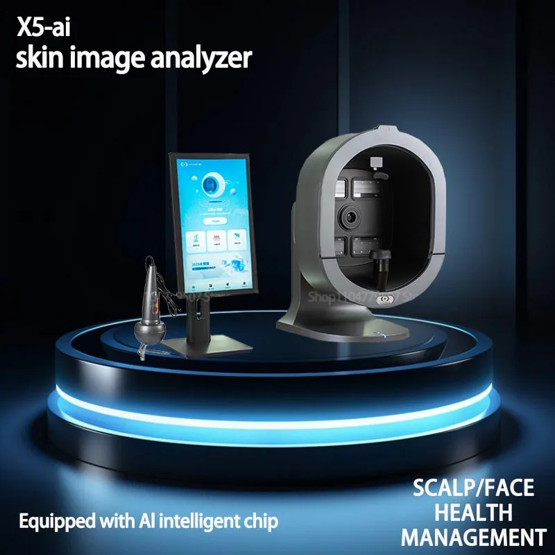 

Portable New 3D Smart Facial Skin Diagnostic Analyzer Intelligent Ai Scalp Analysis Machine Hair Loss Prevention Skin Tester Ana