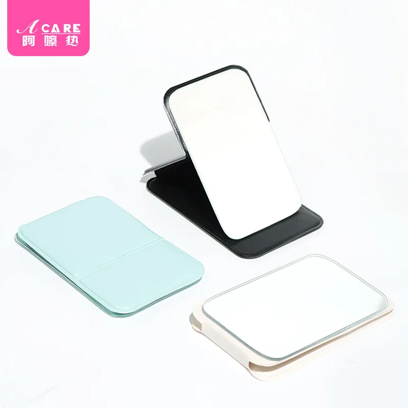 ミラー/折りたたみ式 C1-ポータブル化粧鏡 縦型ミニ折りたたみミラー 旅行用シンプルポータブルミラー